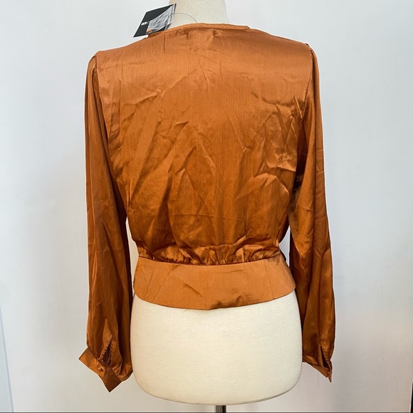 Following Up Satin Top - Rust - Picture 4 of 9